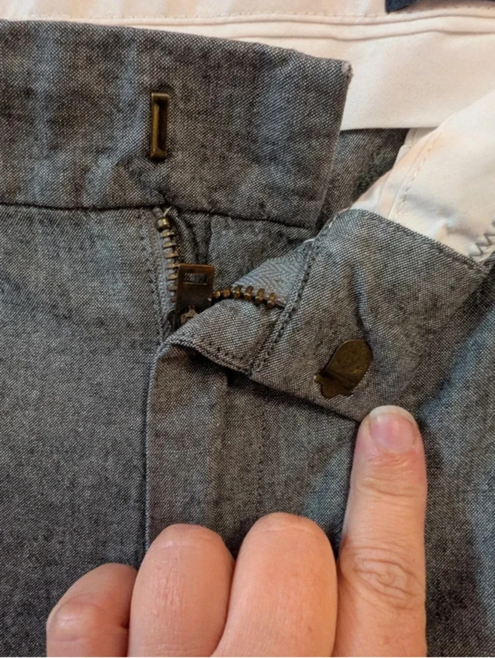 J.Crew Gray Slim Bedford Pants W34 L34